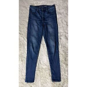 Dark Blue American Eagle Highest Rise Jegging Next Level Stretch size 2 Regular